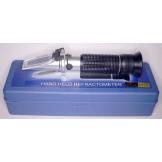 Brix refractometer 0 to 32 percent with calibration dial and ATC